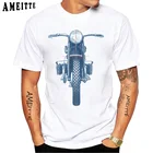 Футболка мужская с принтом мотоцикла, Классическая винтажная рубашка боксера BMW R1200 GS, топ в стиле хип-хоп для мальчиков, белая повседневная одежда, на лето