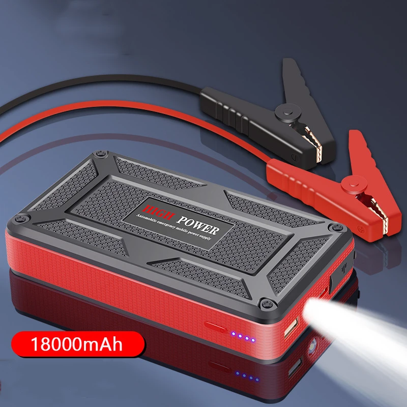 

18000mAh Car Jump Starter Power Bank QC3.0 Fast Charging Powerbank 12V Starting Device Auto Buster Emergency Booster Car Charger