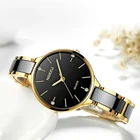 Женские часы NIBOSI 2022, модные женские керамические наручные часы, женские наручные часы из нержавеющей стали, водонепроницаемые женские часы с датой