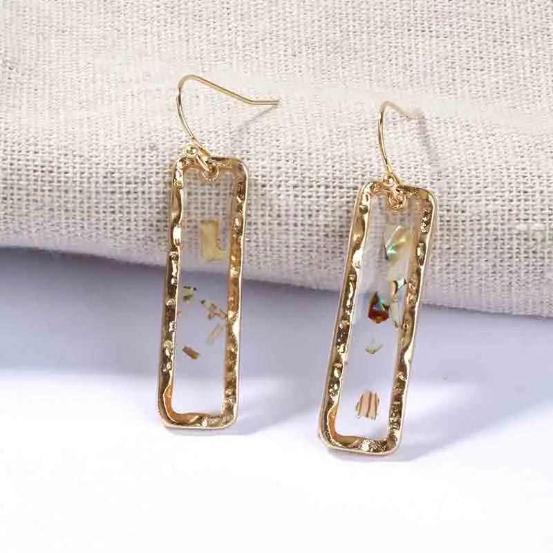 Винтажные богемные разноцветные акриловые серьги-подвески для женщин и девочек