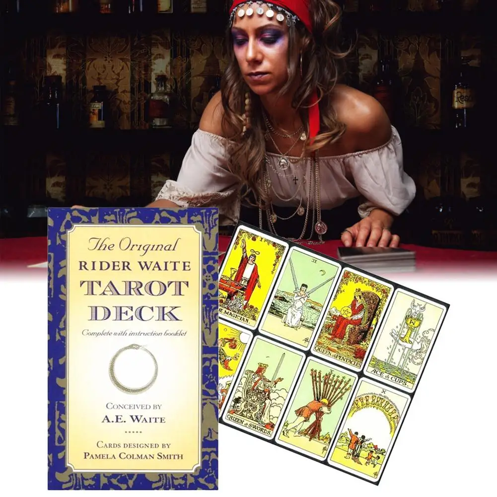 Оригинальный заказанное Уэйта палуба традиционный английский Таро карты игра с