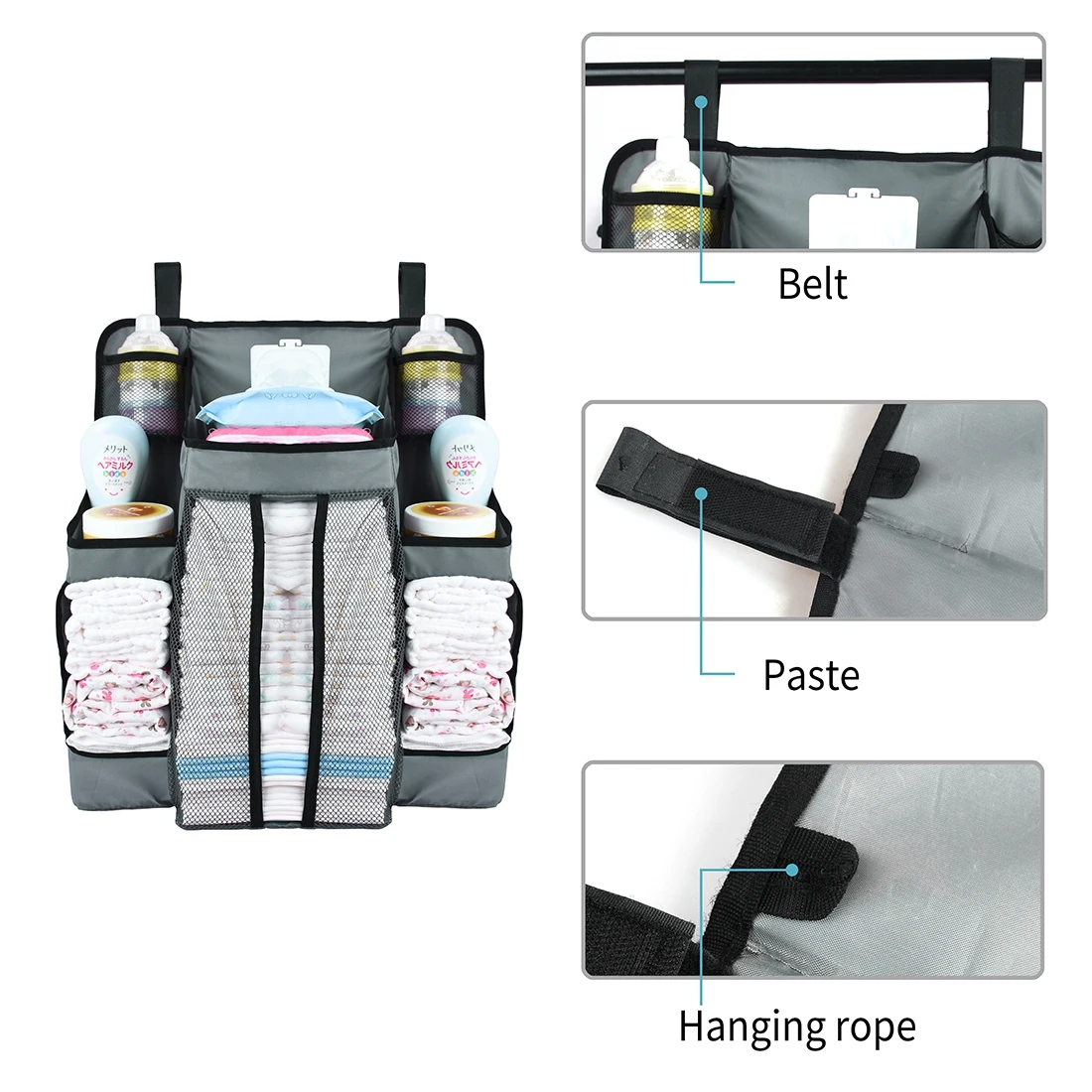 Детская кровать висячая сумка для хранения кукла младенца карман пеленок