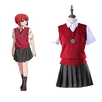 anime the ancient magus bride hatori chise school uniform suit cosplay costumes for women dress