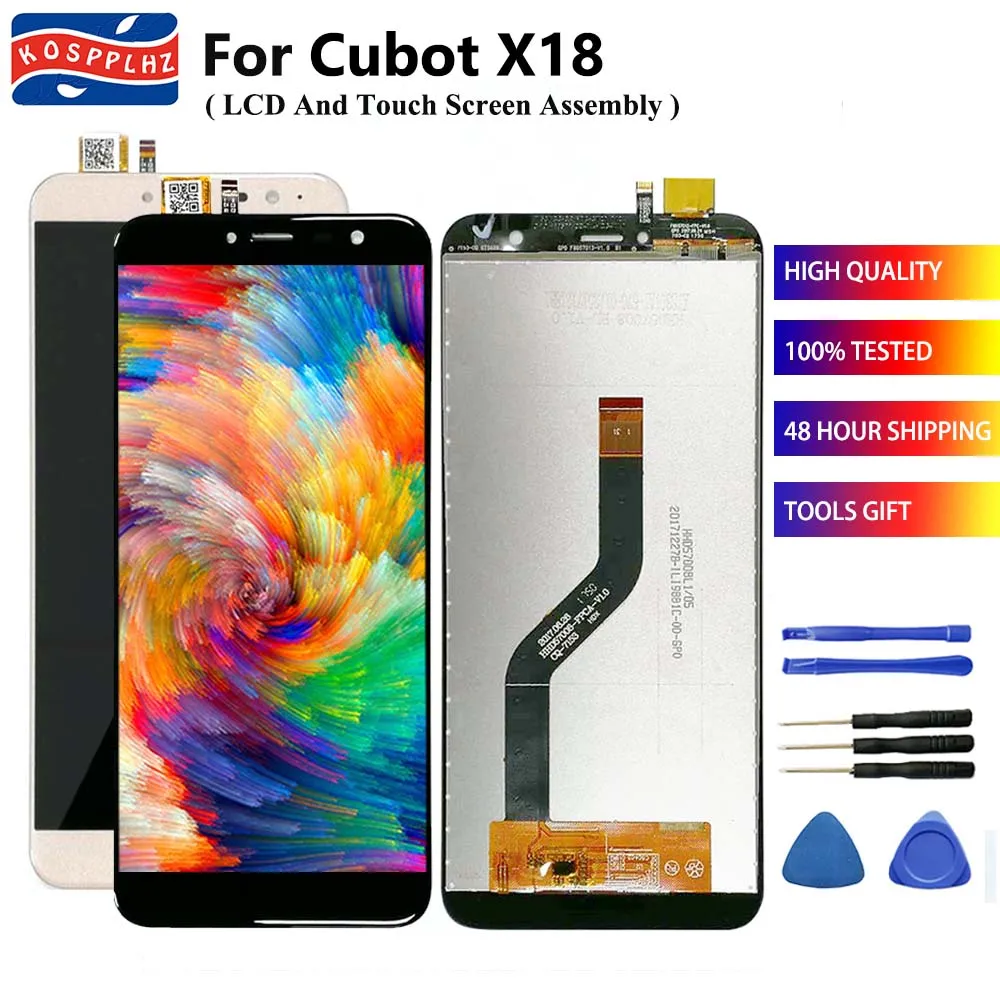 

5.7" For Cubot X18 LCD Display + Touch Screen Digitizer Assembly 100% Tested Cubot X 18 Mobile Phone Front Screen Replacement