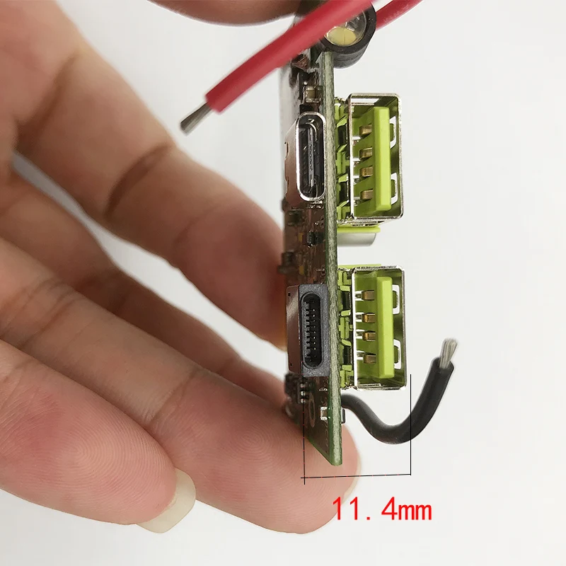 Плата быстрой зарядки 5 12 В 2 USB Type c QC 3 0 модуль для литий ионной литиевой батареи