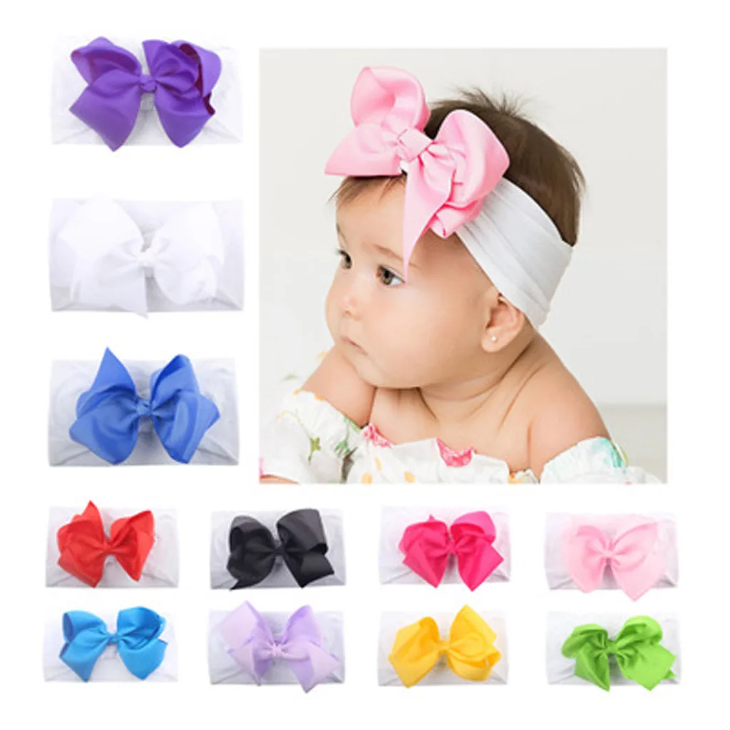 ARLONEET Детские кроличьи уши резинка для волос девочек одежда с бантом детей