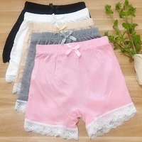 summer girls safety panties top quality toddler kids soft 2 14 years baby girl shorts lace sweet pants stretchy cotton underwear