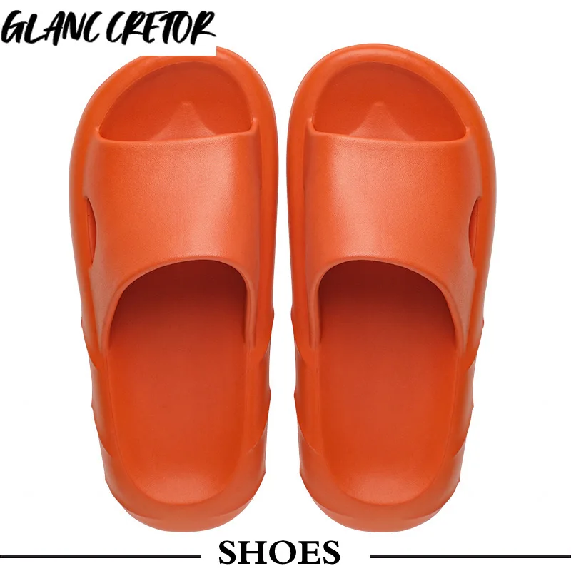 

New Home Couple Slippers Comfortable Super Soft Thick-Soled Slides Non-Slip Wear-Resistant Soles Indoor Slippers