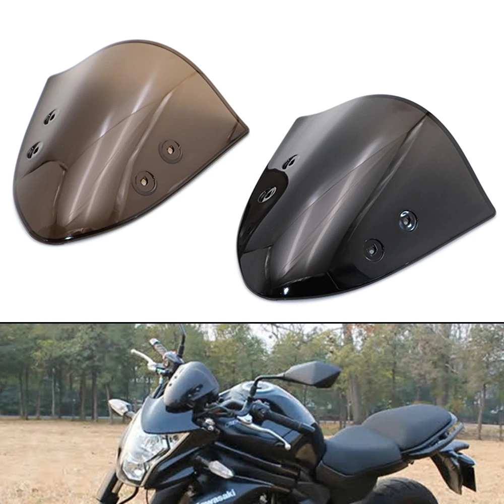 Racers Motorcycle Windshield WindScreen for Kawasaki ER-6N 12-14 ER6N 2012 2013 2014 Airflow Wind Flyscreen Deflector Protection