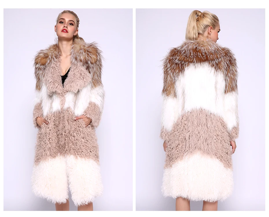 JEPLUDA Fashion женская шуба из натурального меха лиса лама комбинируйте высокое качество роскошный мягкий молодежный меховое пальто женское зимнее натуральный мех пушистый лисий с элементами моды женская куртка зимняя