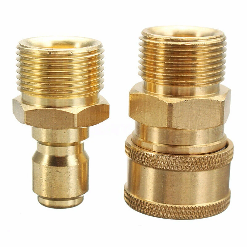 

3 /8\" Pressure Car Washer Quick Release Adapter Connector Coupling Kit Parts 2x
