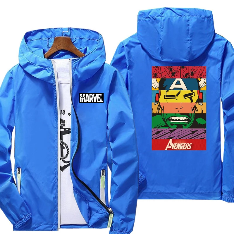 Модная весенне-осенняя уличная одежда с принтом из мультфильма мстители |