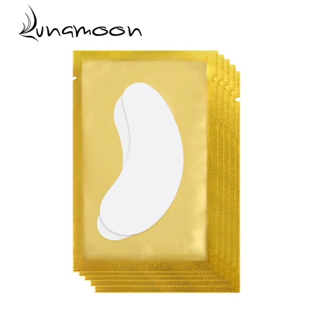 100 пар/лот подушечки для глаз без ворса патчи наращивания ресниц принадлежности