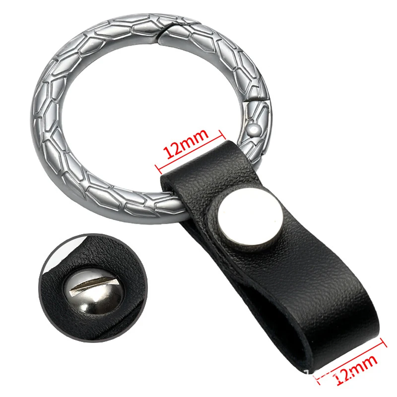 

Designer Car Keychain Holder Metal Fashion Keyring for Cars Luxury Holder Gift DIY Cow Leather Key Wallet EDC Garget Housekeeper