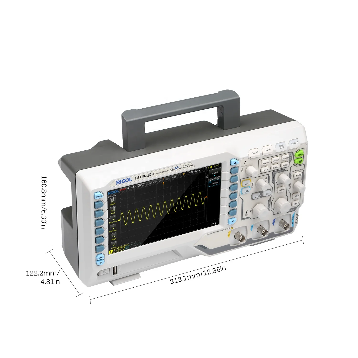 

DS1102Z-E Digital Oscilloscope 2 analog channels 100MHz bandwidth 1GSa/s Sampling Rate