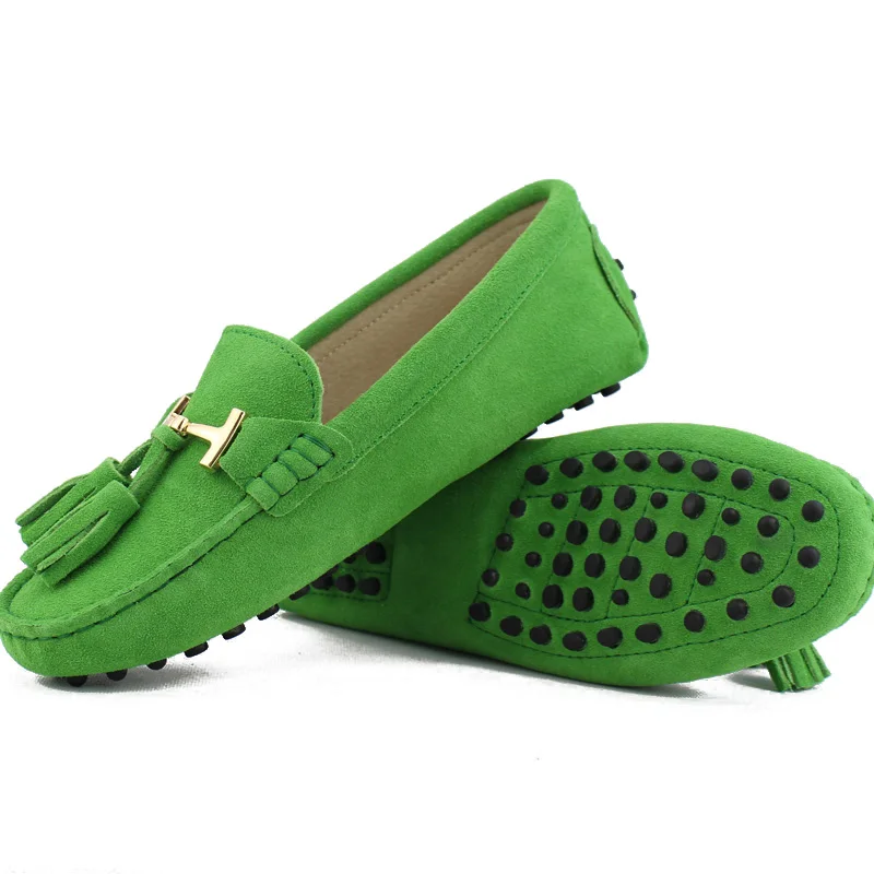 

2021 100% Genuine leather Women flats New Brand Handmade Women Casual leather shoes Leather Moccasin Fashion Lady Driving Shoes