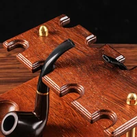 wooden smoking pipe stand rack display holder for holding 5 pipes tobacco tube pipe smoking accessories cigarette blunting tool