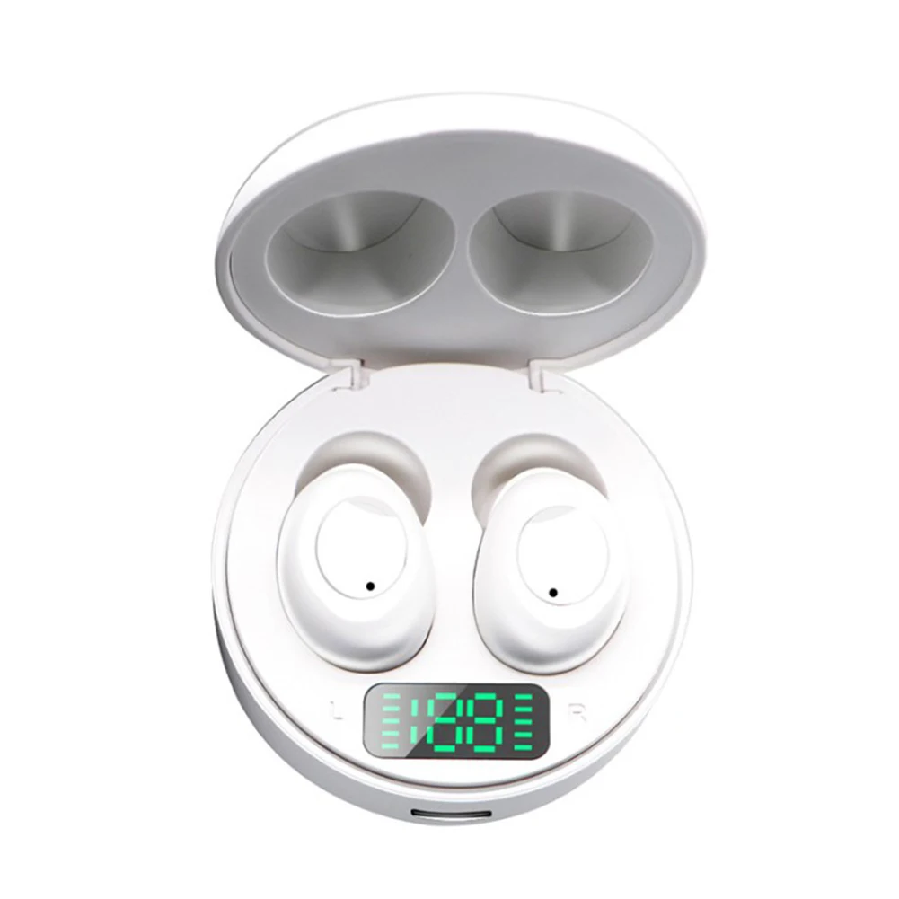 

Bluetooth Stereo Wireless Headphones J1 TWS Wireless Sport Earphone Gaming Headphone with LED Display Charging Box HiFi Stereo
