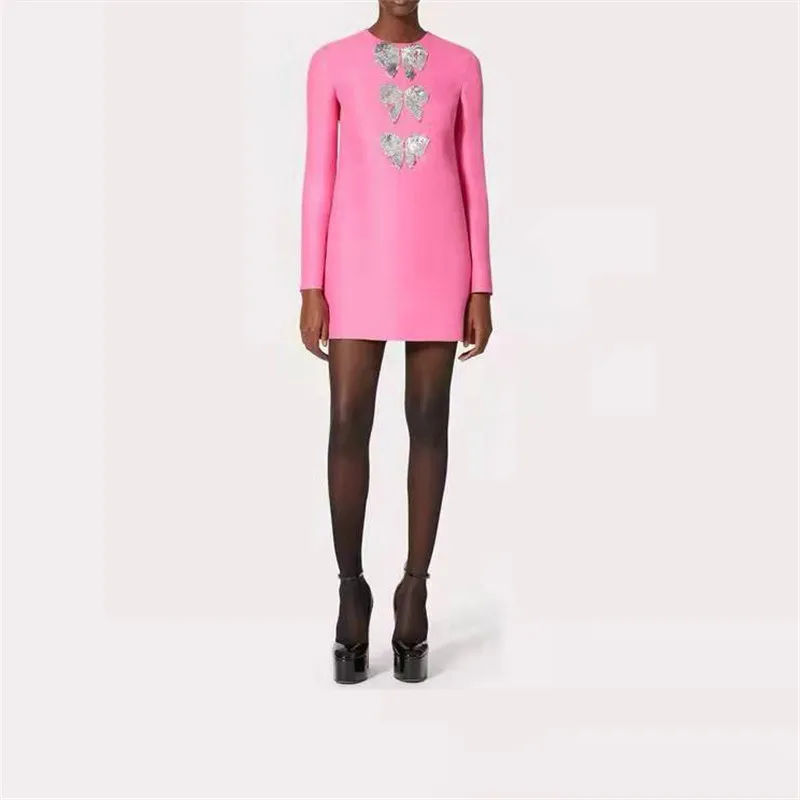 

Индивидуальное тяжелое отраслевое красное платье с блестками и вышивкой на раннюю весну, модное женское облегающее и элегантное банкетное ...