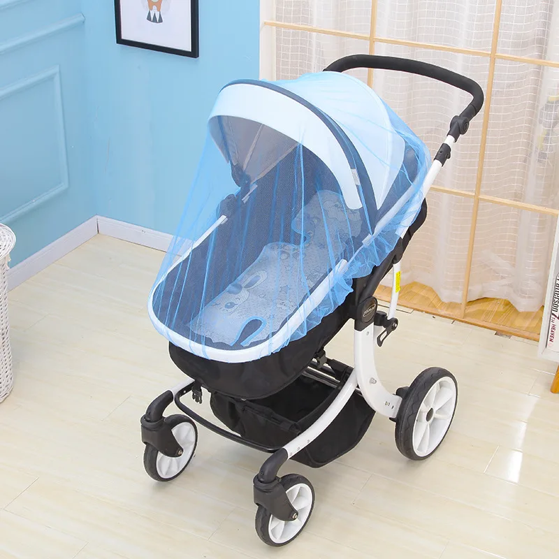 

Summer Mosquito Net Baby Stroller Pushchair Mosquito Insect Shield Net Safe Infants Protection Mesh Stroller Accessories 150cm