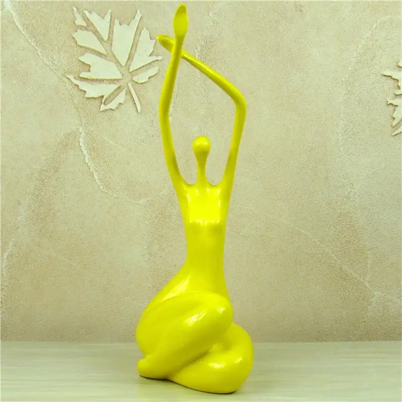 [Художественная] 3 цвета абстрактная женская скульптура для тела ручной работы из