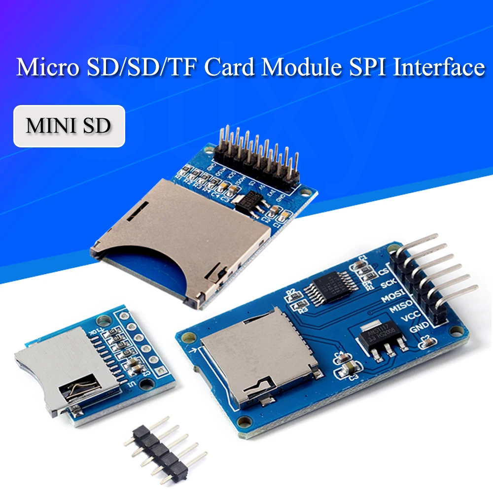 Карта Micro SD плата расширения памяти TF карты защитный модуль SPI для Arduino