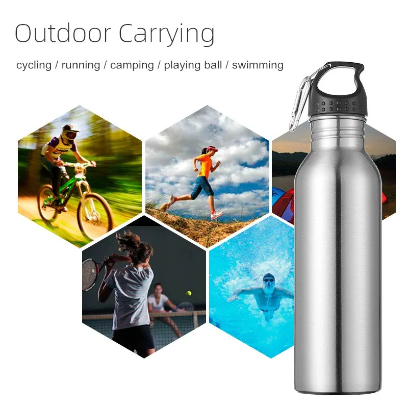Однослойная бутылка для воды из нержавеющей стали 750 мл | Дом и сад