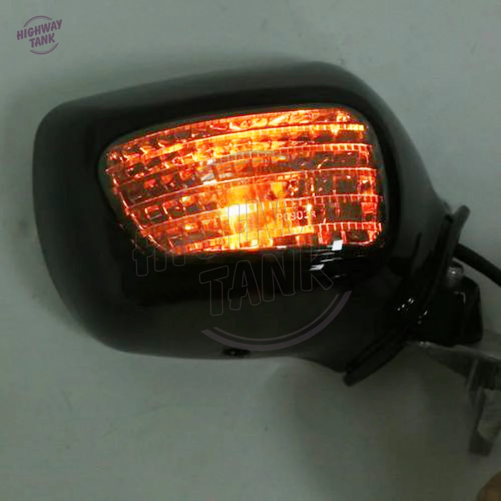 

Black Motorcycle Rear View Mirror Smoke Signal Lens Case for Honda Goldwing GL1800 F6B 2013-2017