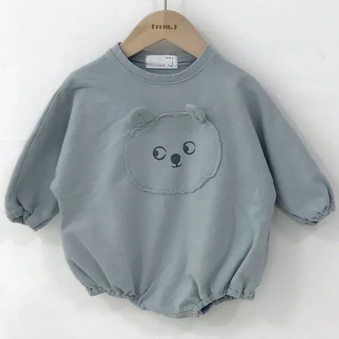 Детский хлопковый комбинезон для мальчиков и девочек свободного покроя|Ромперы|