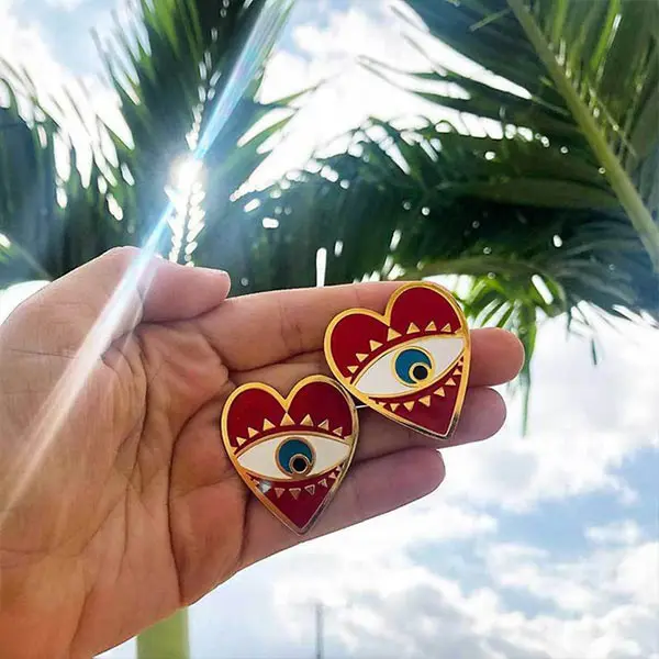 JJFOUCS 2019 модные серьги подвески золотого цвета в форме сердца для женщин ювелирные