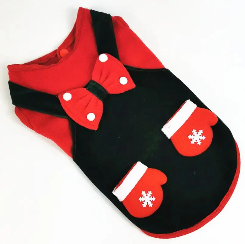 Christmas Dog Dress Winter Pet Clothes Xmas Costume yorkie Chihuahua Cat Clothing Dresses | Дом и сад