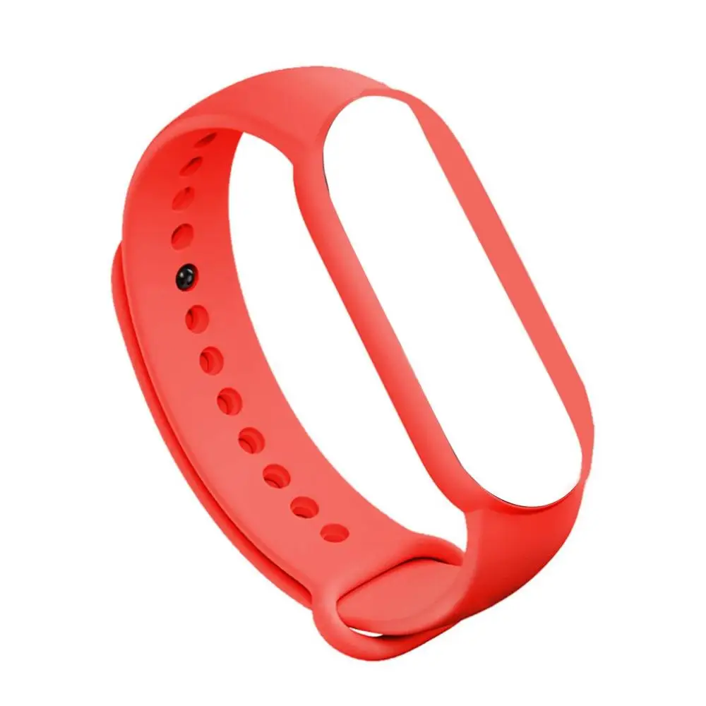Ремешок для браслета Xiaomi Mi Band 5 цветные ремешки Аксессуары сменный силиконовый
