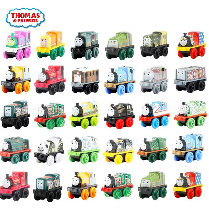 Оригинальный мини-Паровозик Thomas and Friends пластиковая Игрушечная модель автомобиля
