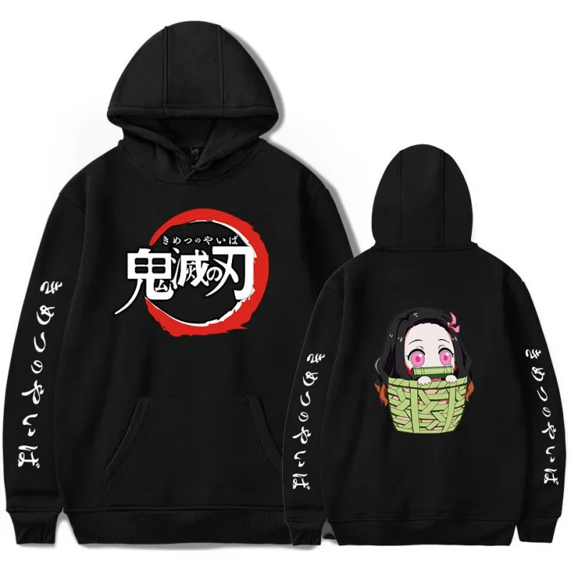 

Anime Demon Slayer Kimetsu no Yaiba Sweatshirt fleece Sweaters and Pullovers plus size Hoodies casual Sweater Blouse Shirts