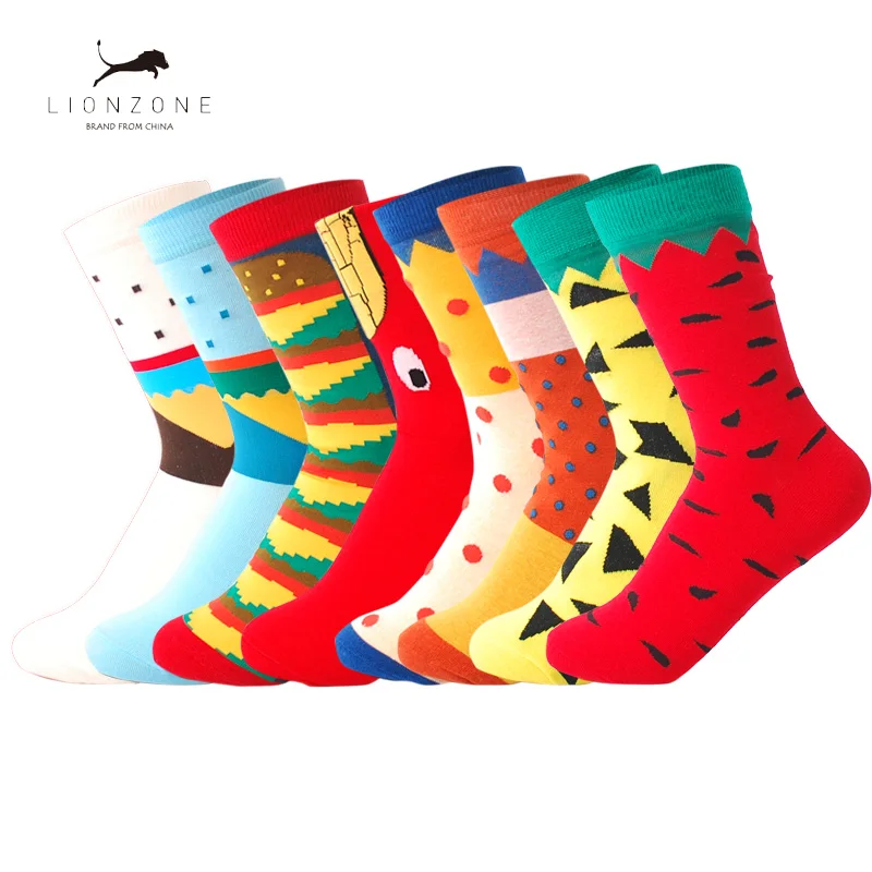 Милые хлопковые носки с рисунками из мультфильмов четыре сезона имитация ручной