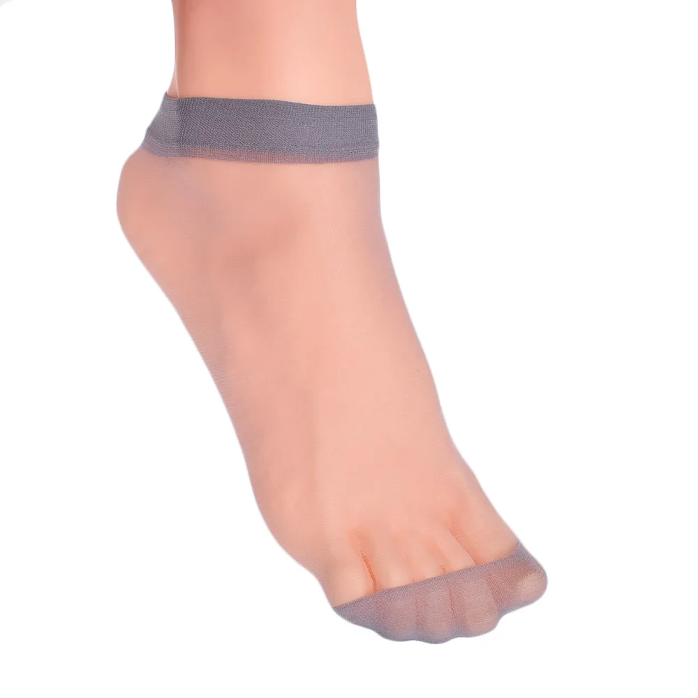 Носки женские ультратонкие эластичные шелковистые короткие шелковые 10 пар |