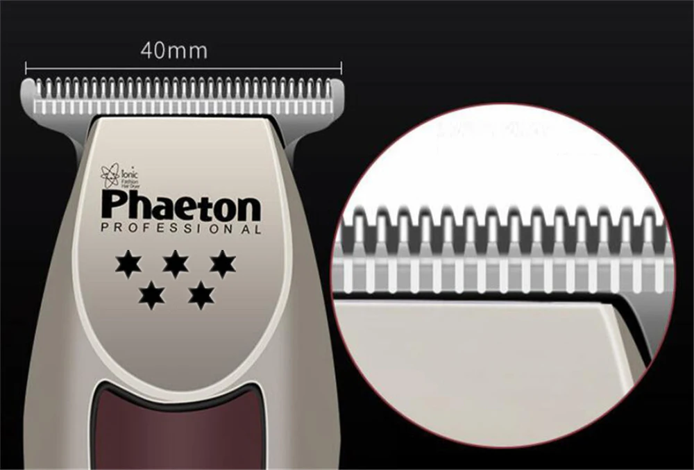 100-240V Hair Trimmer professional Hair Clipper Beard Trimmer Men's Hair Cutter Barber haircut machine 0.1mm Cutting 15W