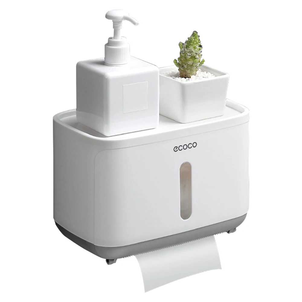 Ecoco коробка для туалетных Салфеток Настенный диспенсер для бумажных полотенец Ванная комната Бессердечный диспенсер для туалетных салфеток