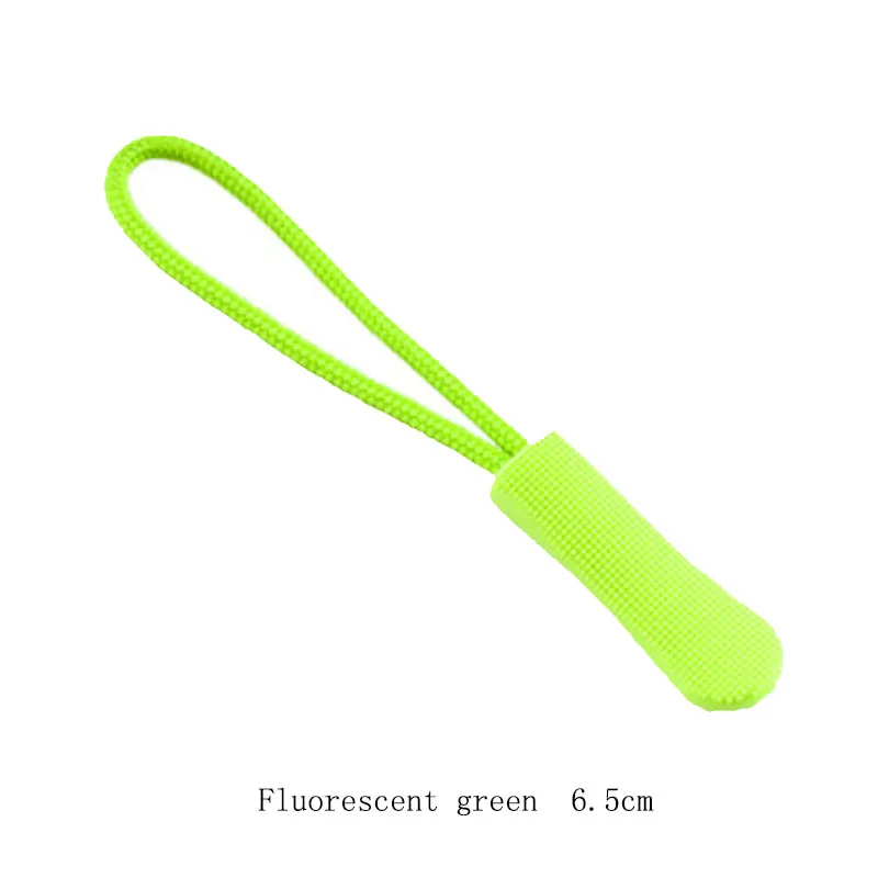 Fluorescent yellow Рюкзак одежда резиновая молния Веревка концы застежка-молния Пряжка для принадлежности для одежды/сумок 5 шт - Цвет: Fluorescent yellow