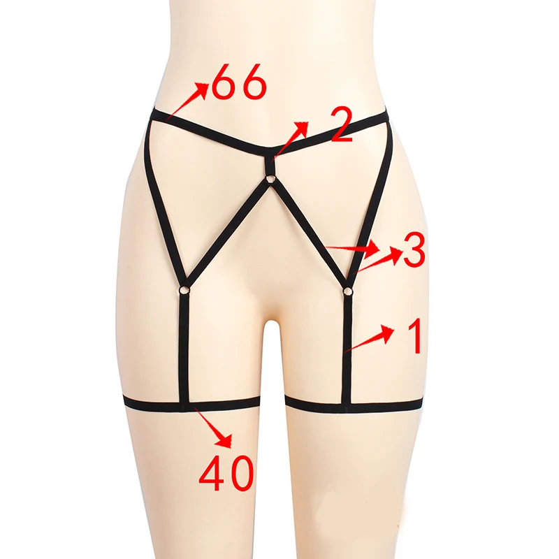 

Women Sexy Leg Garter Belt Elastic Cage Body Hollow Leg Garter Belt Suspender Strap Underwear Leg Strap Leg Garter Belt