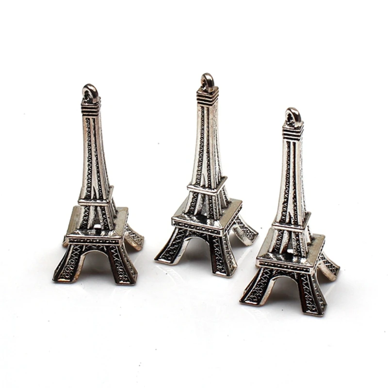 

5pcs Charms 3D eiffel tower paris 43*17mm Antique Making pendant fit,Vintage Tibetan Silver,DIY bracelet necklace