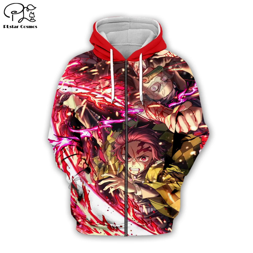 

PLstar Cosmos Hot Anime Demon slayer Tanjiro Kamado Harajuku Streetwear Pullover 3DPrint Zipper/Hoodies/Sweatshirts/Jacket/ S-16