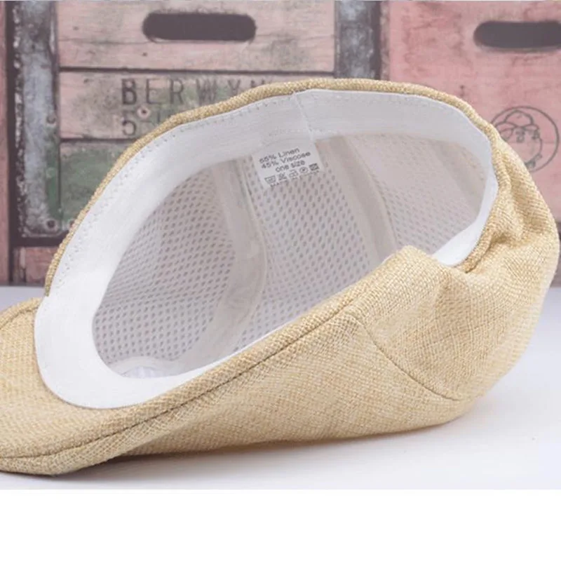 

Men Golf Driving Sun Flat Cabbie Newsboy Unisex Herringbone Duckbill Ivy Hat Cap