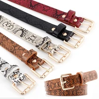 female pu leather snake waist belt women hot designer belts for womens dress cinto feminino