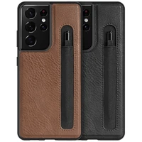 stylus s pen socket pen slot case for samsung galaxy s21 ultra nillkin aoge leather back cover with pocket holder