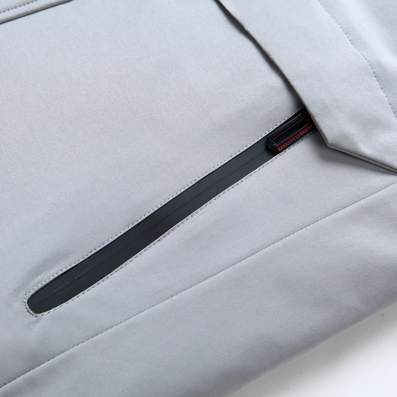 Новинка Зима 2020 мужская куртка средней длины на белом утином пуху дизайнерское