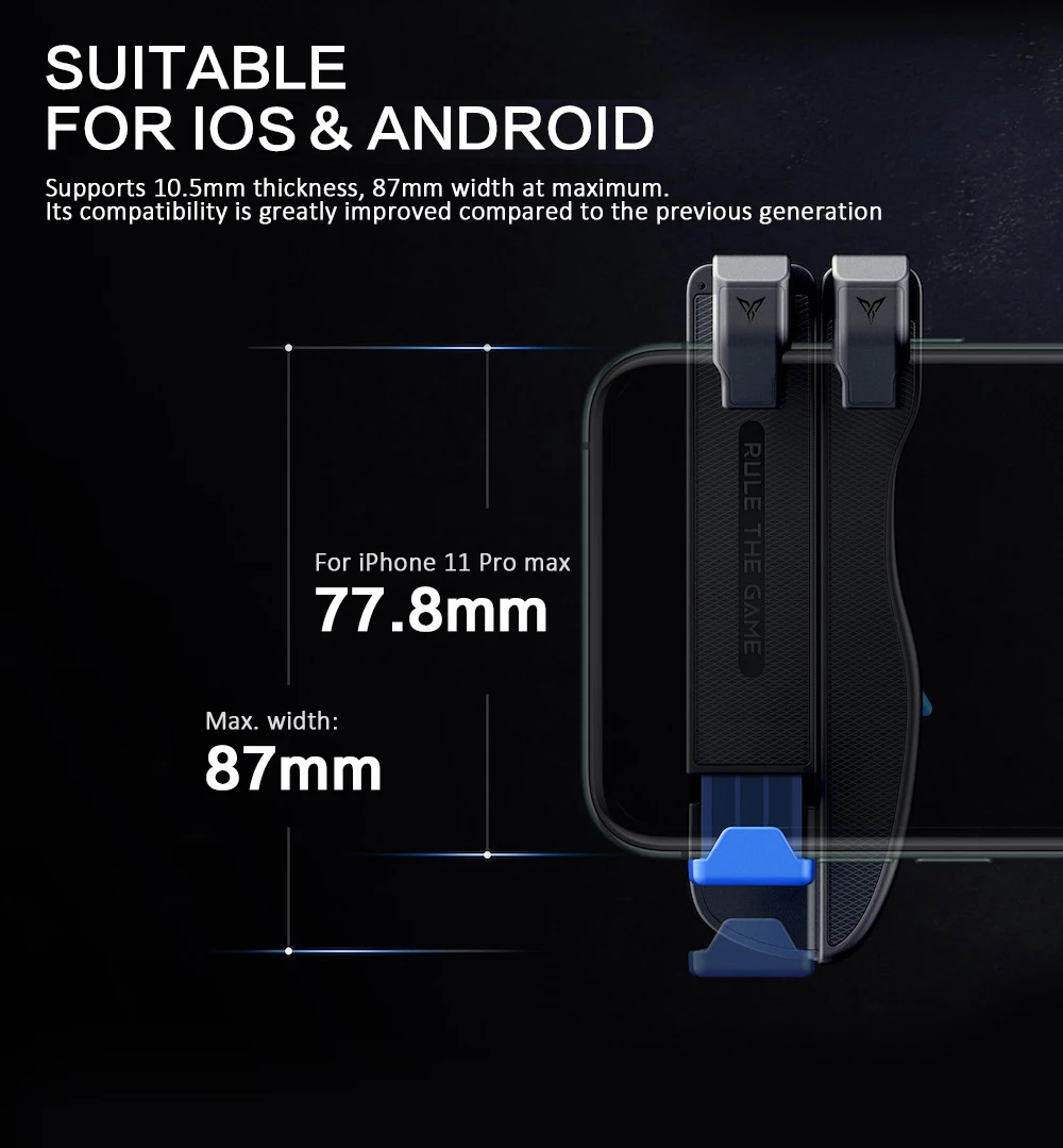 Мобильный джойстик FLYDIGI Shadow Stinger FPS беспроводной с быстрым реагированием для IOS и