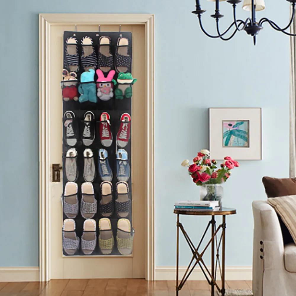 Органайзер для обуви с 24 карманами на дверь подвесной держатель хранения