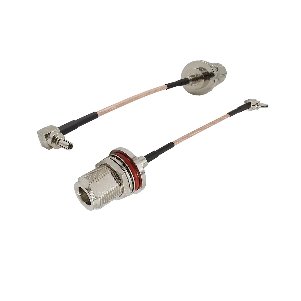 RF CRC9 к N женский двойной щит серебристый кабель RG316D ОТРЕЗОК кабеля мама