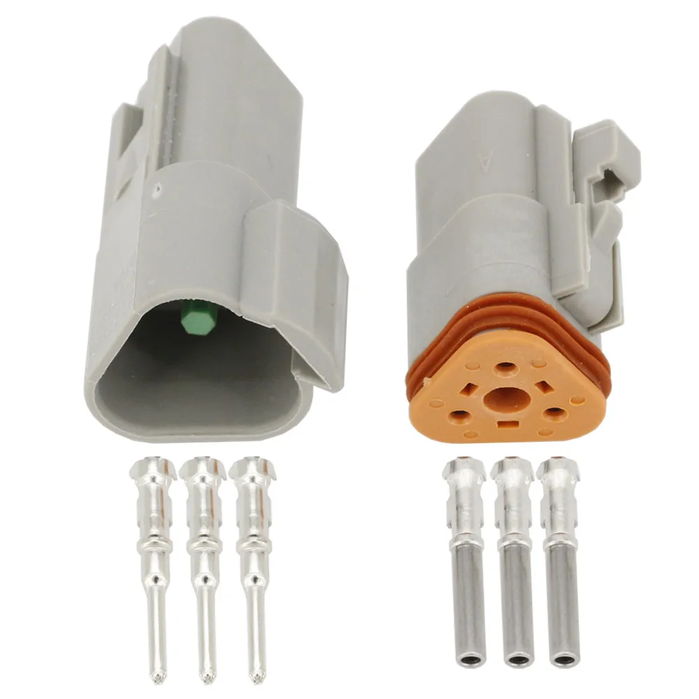 10 Sets DJ3031Y-1.6-11/21 DT Connectors 3 Pin DT04-3P/DT06-3S Automobile waterproof wire electrical connector plug 22-16AWG |